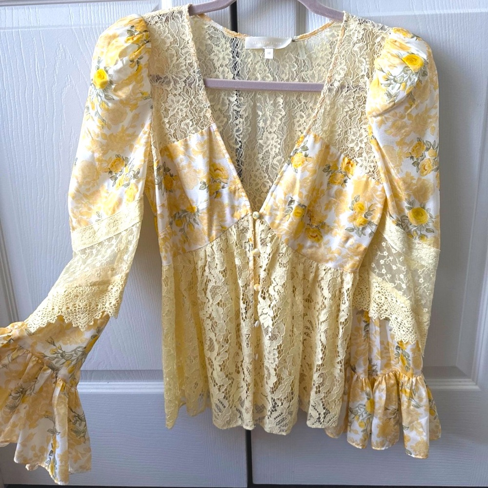 LoveShackFancy Priema Silk Top